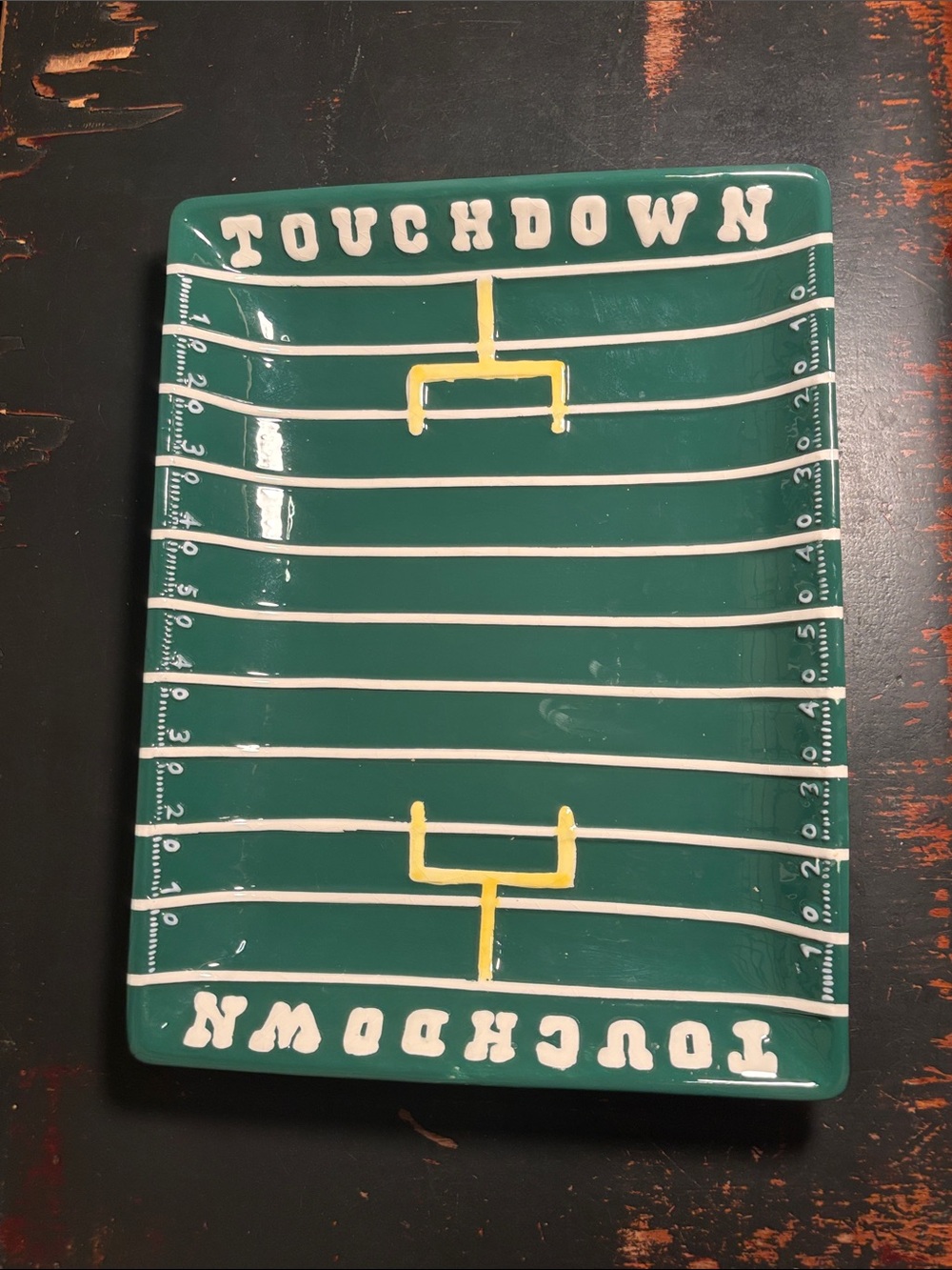 Vintage Ceramic Ware! "Touchdown!" Boston Warehouse Trading Corporation.